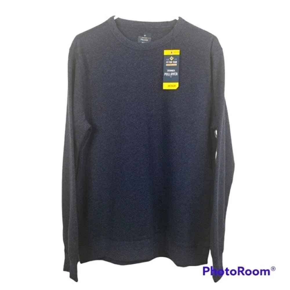 NWT Members Mark Mens Crewneck Long Sleeve Pullover - Picture 1 of 5